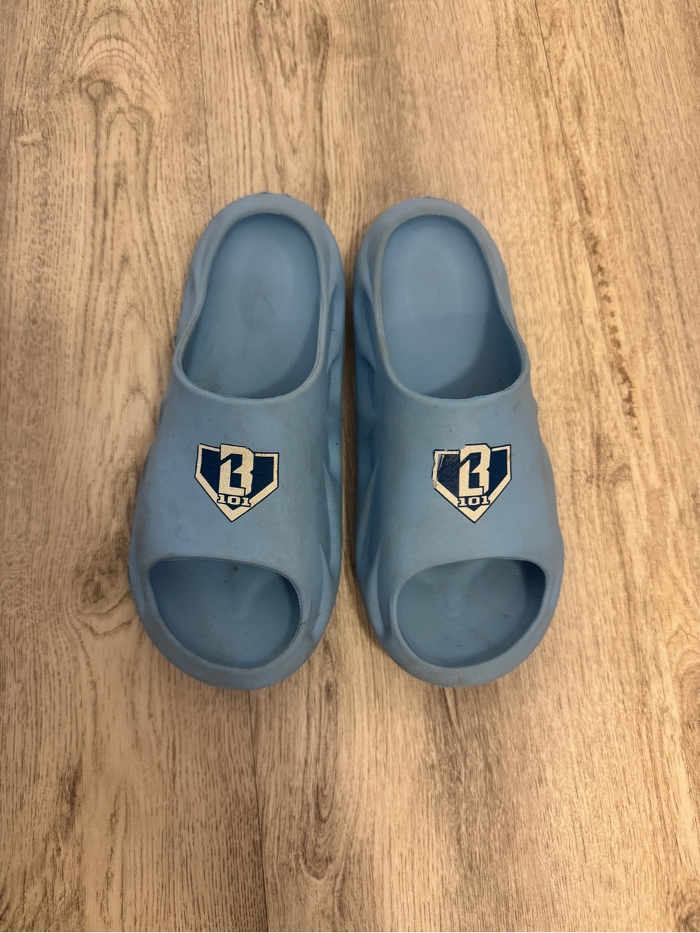 Baseball 101 Kids Light Blue Slip-On  Sandals